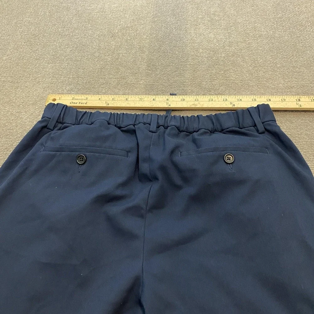 Banana‎ Republic Pants Mens 32R Navy Slim Fit Drawstring Waist Elastic Back